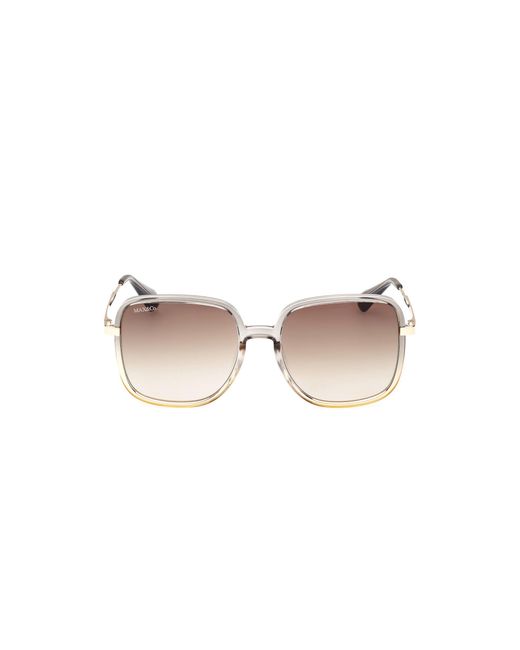 MAX&Co. Black Mo0083 20F Sunglasses Injected Squared Normal Shaded