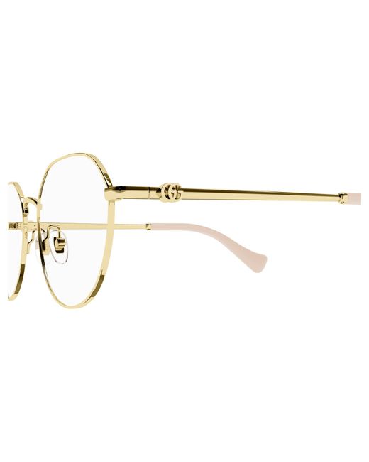 Gucci Black Gg1145O 003 Optical Frames Metal Round