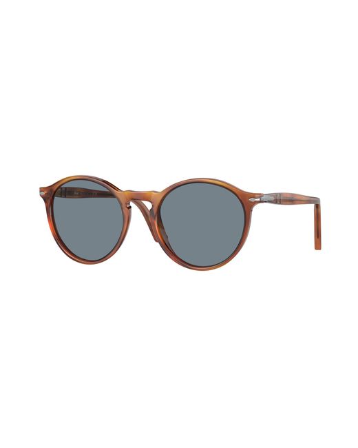 Persol Black Po3285S 96/56 Sunglasses Plastic Round Normal