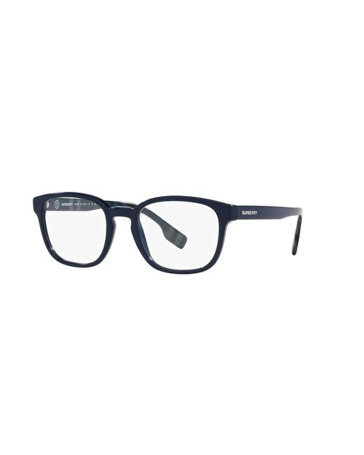Burberry Black Be2344 Edison 4076 Optical Frames Acetate Transparent Squared Normal for men