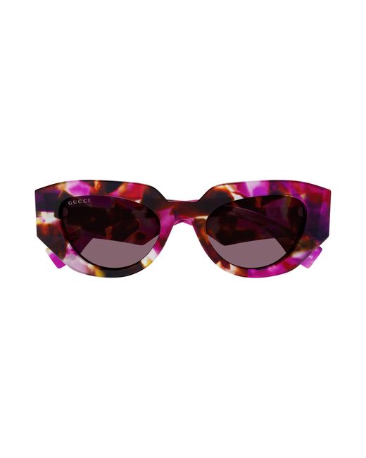 Gucci Black Gg2007S 001 Sunglasses Acetate Cat Eye