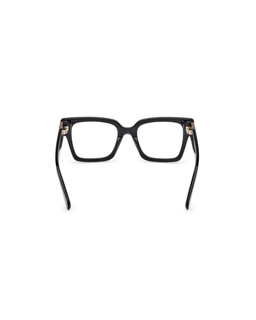 MAX&Co. Black Mo5175 001 Optical Frames Acetate Squared Normal