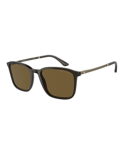Giorgio Armani Black Ar8197 503073 Sunglasses Acetate Squared Normal for men