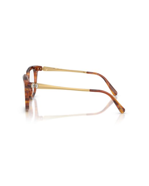 Swarovski Black Sk2059 1091 Optical Frames Acetate Transparent Squared Normal