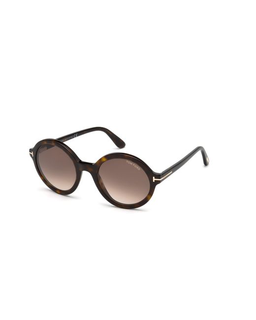Tom Ford Black Ft0602 Nicolette-02 052 Sunglasses Acetate Round Normal Shaded