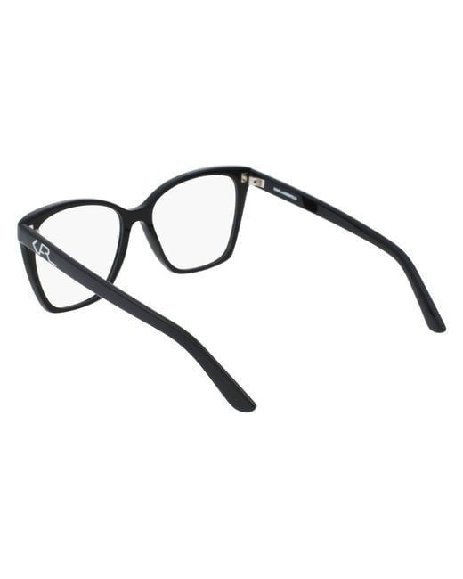 Karl Lagerfeld Black Kl6050 001 Optical Frames Acetate Squared Normal Normal