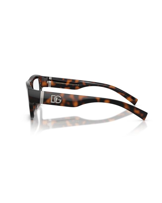 Dolce & Gabbana Black Dg5114 502 Optical Frames Injected Transparent Squared Normal for men