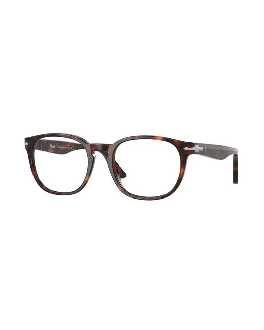 Persol Black Po3283V 24 Optical Frames Acetate Transparent Round Normal for men