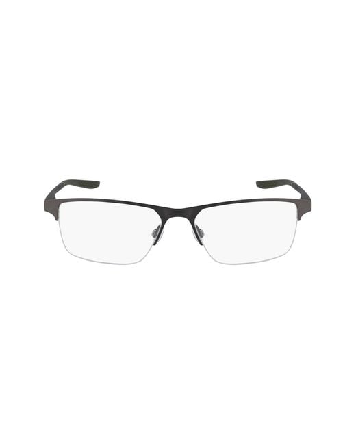 Nike Black 8045 076 Optical Frames Metal Squared Photochromatic