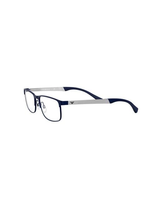 Emporio Armani Black Ea1112 3131 Optical Frames Metal Squared for men