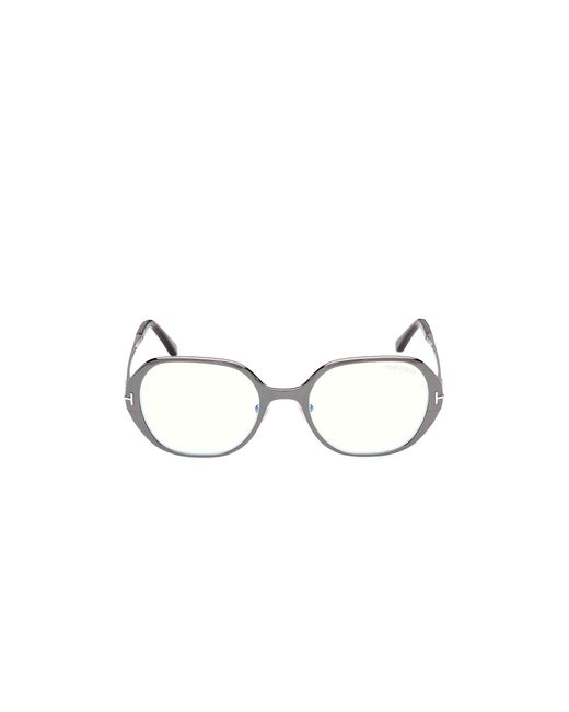 Tom Ford Black Ft6137-B 008 Optical Frames Metal Geometric Normal
