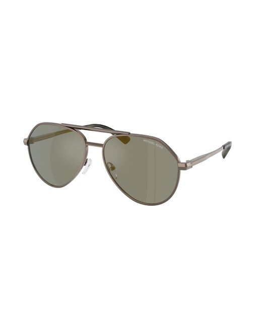 Michael Kors Black Mk1168 Brentwood 10014T Sunglasses Metal Pilot Normal for men