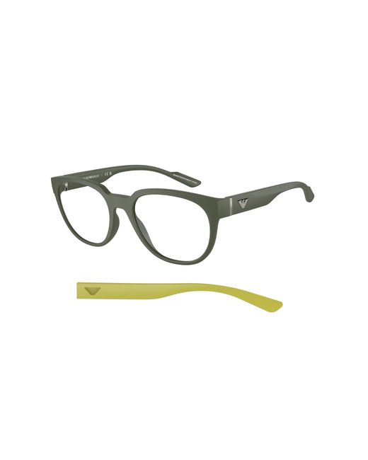 Emporio Armani Black Ea3224 5058 Optical Frames Injected Pantos for men