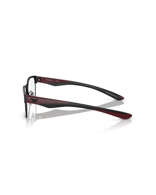 Emporio Armani Black Ea1141 3001 Optical Frames Metal Squared for men