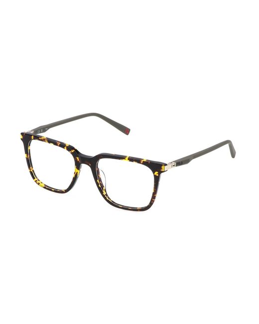 Fila Black Vfi876 779 Optical Frames Acetate Squared for men