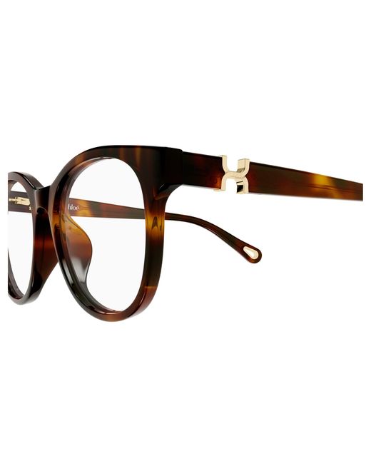 Chloé Black Ch0375O 002 Optical Frames Acetate Transparent Round