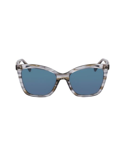 Longchamp Black Lo742S 036 Sunglasses Acetate Cat Eye Normal Normal
