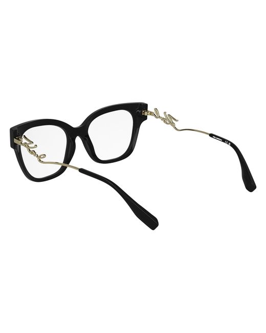 Karl Lagerfeld Black Kl6191 001 Optical Frames Acetate Squared Normal