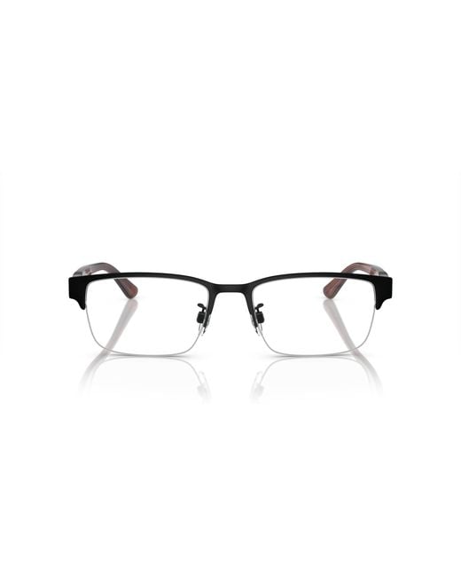 Emporio Armani Black Ea1129 3192 Optical Frames Metal Transparent Squared Normal for men