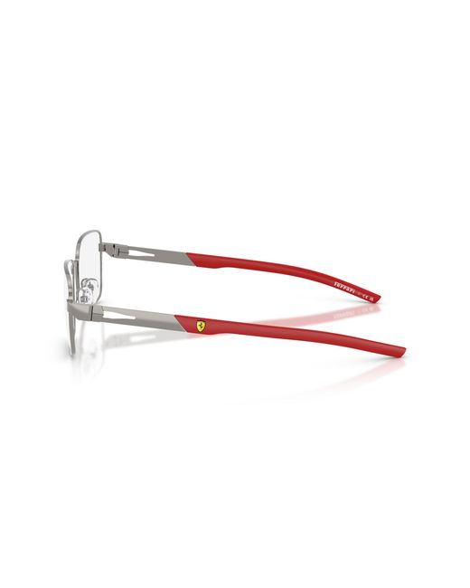FERRARI SCUDERIA Black Fz7010 104 Optical Frames Metal Squared Normal for men