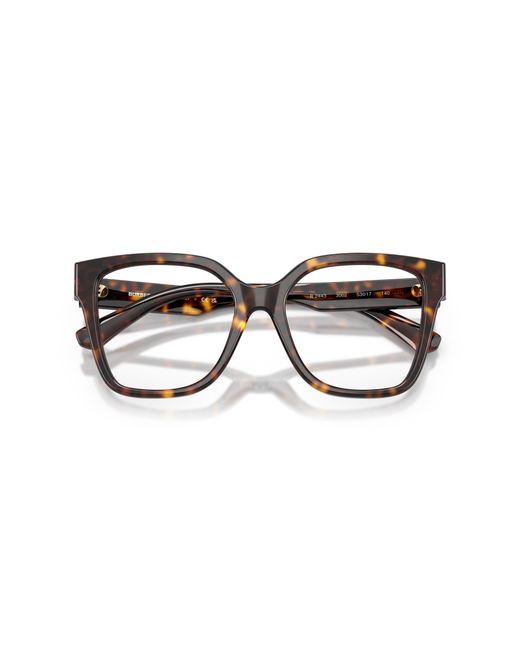 Burberry Black Be2443 3002 Optical Frames Acetate Squared Normal