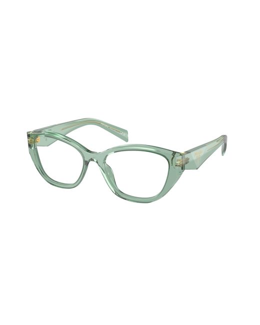 Prada Black Pr 21Zv 11R1O1 Optical Frames Acetate Geometric Normal