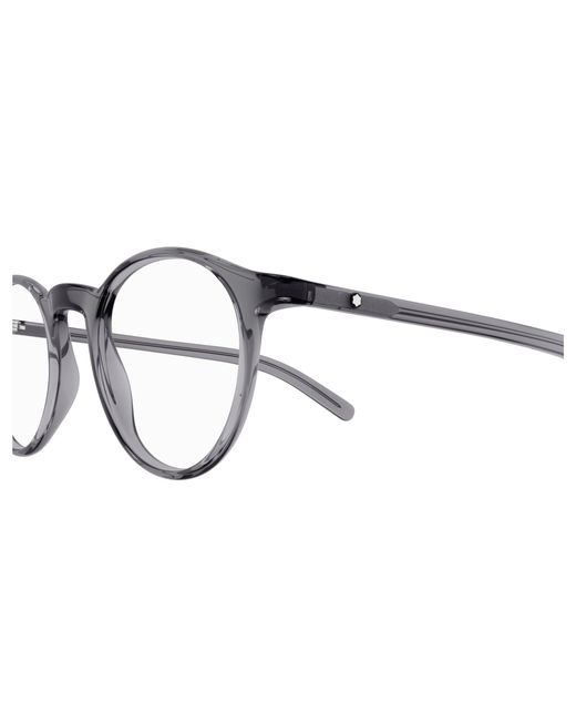 Montblanc Black Mb0329O 002 Optical Frames Transparent Round for men
