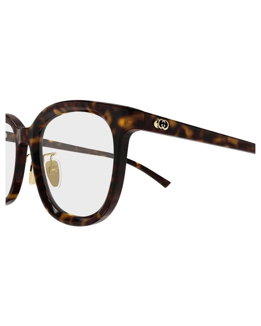 Gucci Black Gg1949Ok 002 Optical Frames Acetate Transparent Round for men