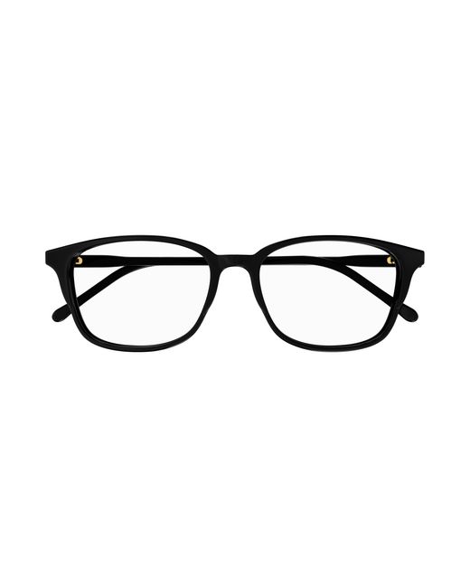 Gucci Black Gg1610Oa 001 Optical Frames Acetate Transparent Squared for men