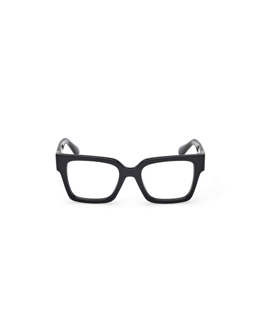 MAX&Co. Black Mo5175 001 Optical Frames Acetate Squared Normal