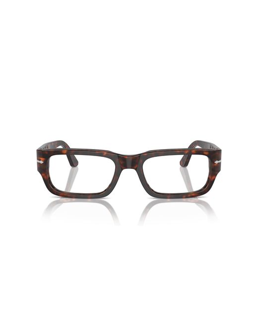 Persol Black Po3347V 24 Optical Frames Acetate Transparent Squared Normal
