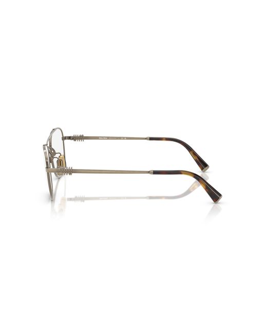 Miu Miu Black Mu 51Wv 26C1O1 Optical Frames Metal Squared Normal