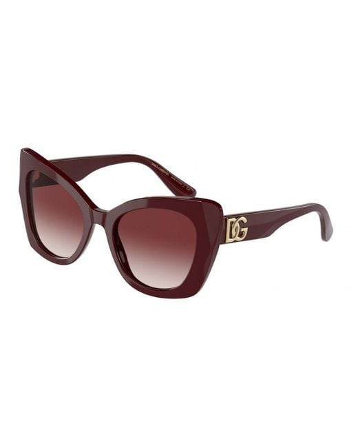 Dolce & Gabbana Black Dg4405 30918H Sunglasses Plastic Butterfly Normal Nuanced