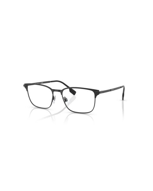 Burberry Black Be1372 Malcolm 1007 Optical Frames Metal Geometric for men