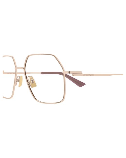 Bottega Veneta Black Bv1332O 004 Optical Frames Metal Transparent Squared