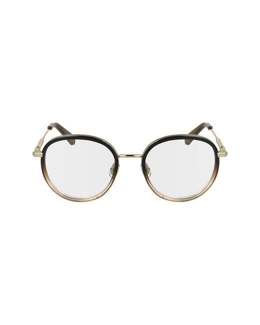Longchamp Black Lo2168 042 Optical Frames Metal Round Normal