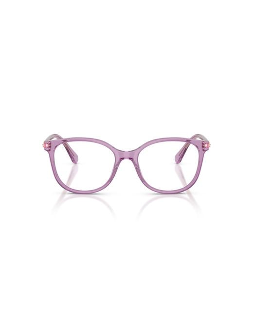 Swarovski Black Sk2002 1096 Optical Frames Acetate Transparent Squared Normal
