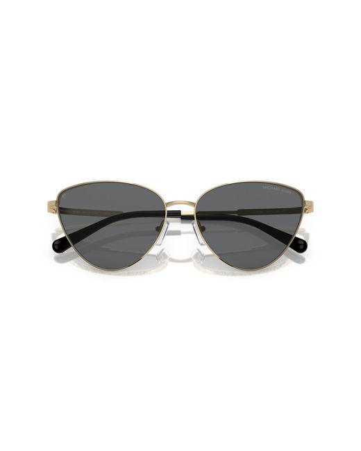 Michael Kors Black Mk1140 Cortez 101481 Sunglasses Metal Cat Eye Polarized