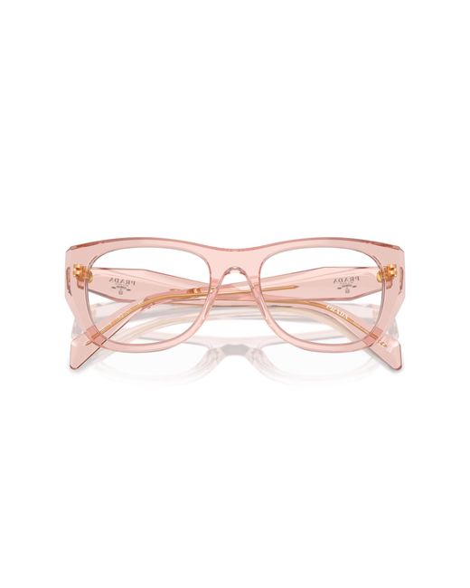 Prada Black Pr A18V 19Q1O1 Optical Frames Acetate Geometric Normal