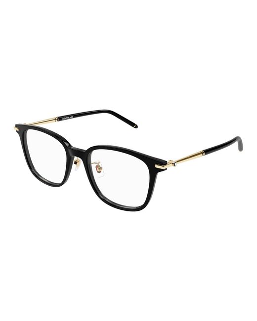 Montblanc Black Mb0247Ok 004 Optical Frames Acetate Squared for men