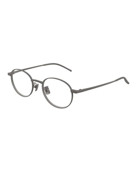 Bottega Veneta Black Bv1426Oa 003 Optical Frames Titanium Transparent Round
