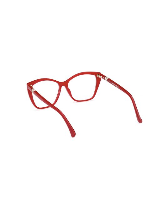 Max Mara Black Mm5036 66A Optical Frames Acetate Squared Normal