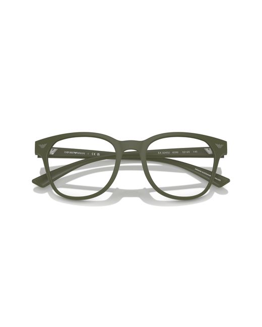 Emporio Armani Black Ea3240U 6099 Optical Frames Injected Pantos Normal for men