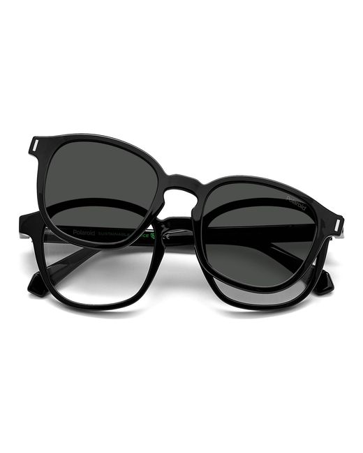 Polaroid Black Pld 6203/Cs 807/M9 Sunglasses Plastic Squared Polarized