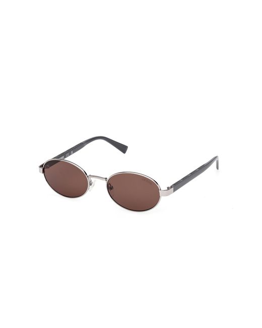 Guess Black Gu00232 08E Sunglasses Metal Round Normal
