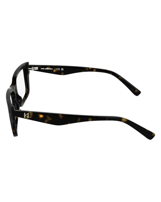 Karl Lagerfeld Black Kl6212 242 Optical Frames Bio-Injected Squared Normal