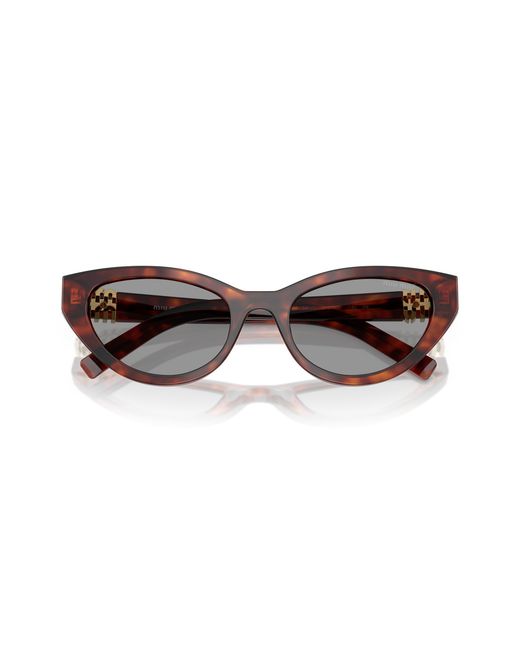 Miu Miu Black Mu A04S 21C40O Sunglasses Acetate Butterfly Normal