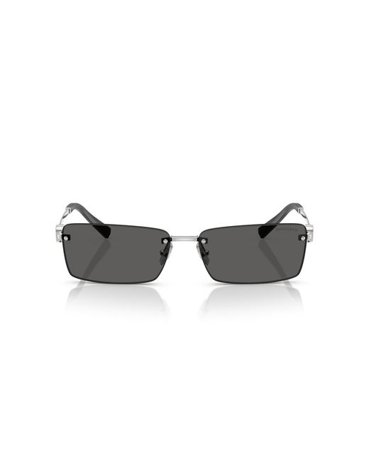 Tiffany & Co Black Tf3108B 6001S4 Sunglasses Metal Squared Normal