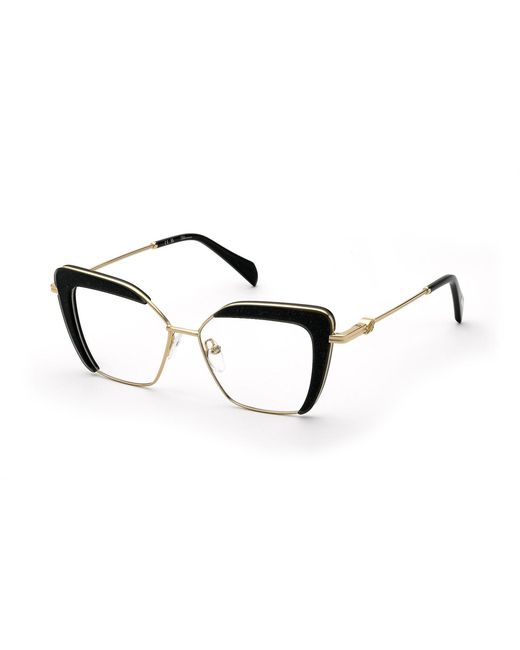 Blumarine Black Vbm227V 300S Optical Frames Metal Geometric