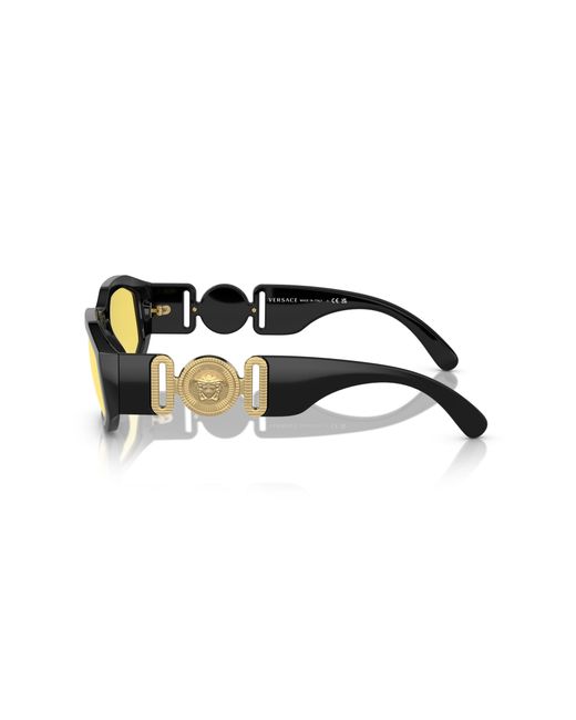 Versace Black Ve4361 Gb1/85 Sunglasses Nylon Geometric Normal for men